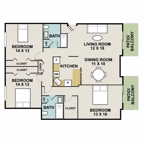 D1 - Phase ll 01-105 floor plan